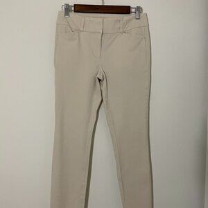 LOFT Skinny Ankle Khaki - Tan 0